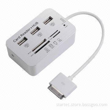 Card Reader for iPad with 3 Ports USB Hub